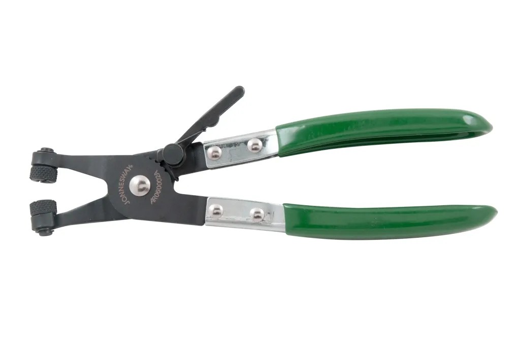 Szczypce do opasek zaciskowych z blokadą typu X do układu chłodzenia Jonnesway