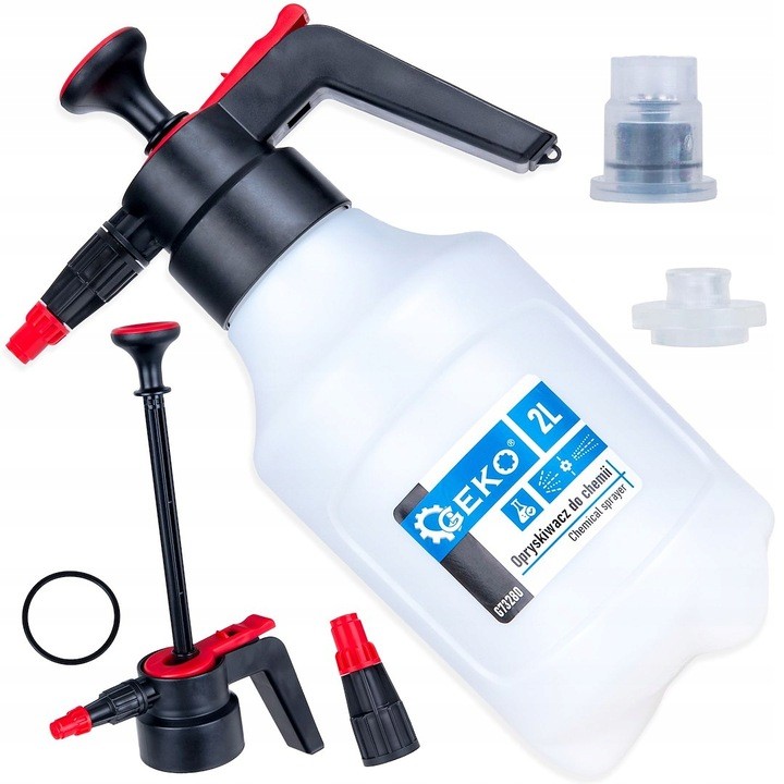 Opryskiwacz do chemii samochodowej zmywacz agresywnej 2L zapasowa dysza Geko