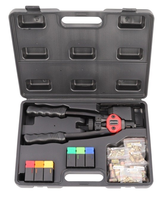 Nitownica do nitonakrętek M3–M10 zestaw głowic nitonakrętki Quatros