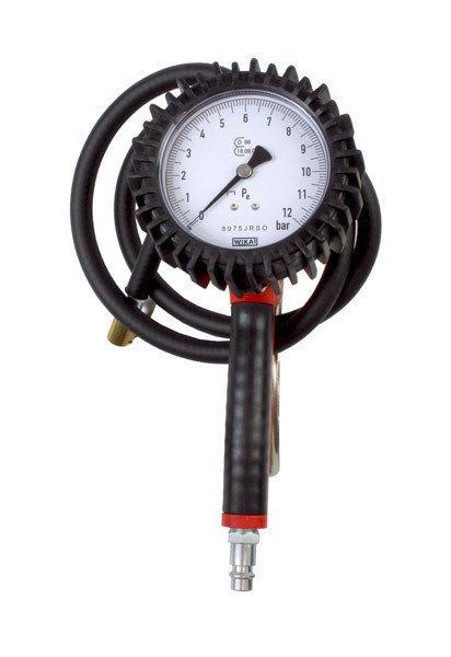 Pistolet do pompowania z manometrem 12 bar Certyfikat Kalibracja ROOKS