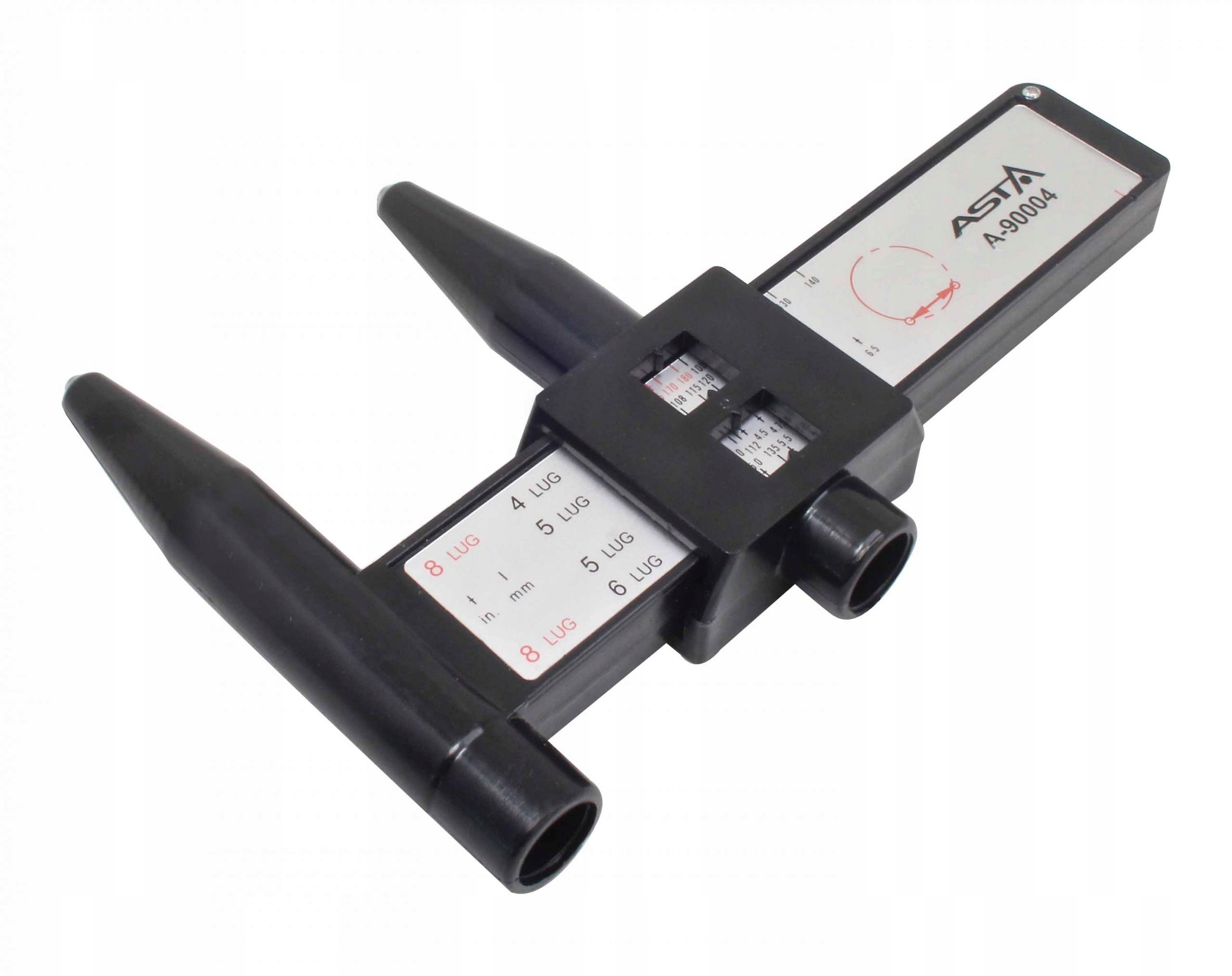 Suwmiarka do rozstawu śrub felg miernik rozstawu kół 4/5/6/8 otworów ASTA
