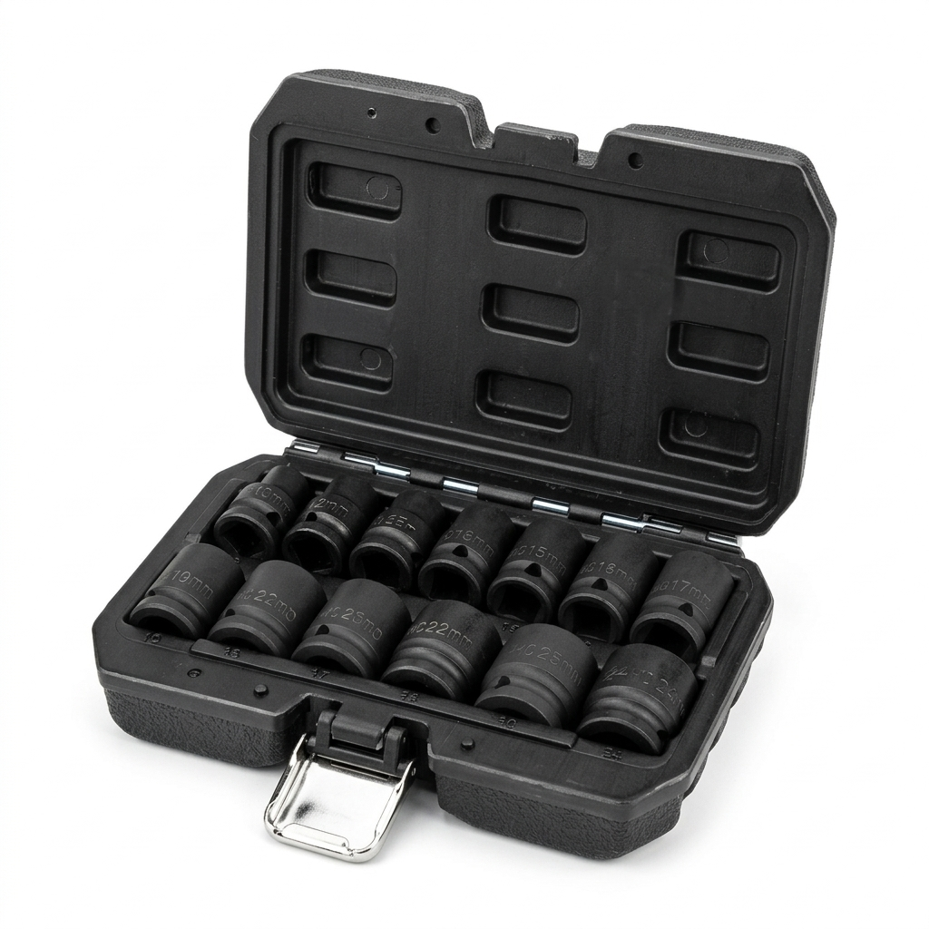 Nasadki klucze udarowe 1/2 " 12-kątne 13 szt. 10-24mm Cr-Mo Magnus