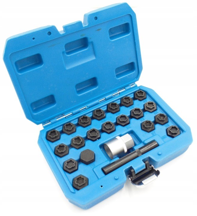 Nasadki do śrub zabezpieczających kół złodziejek BMW 22 szt. F-seria Magnus