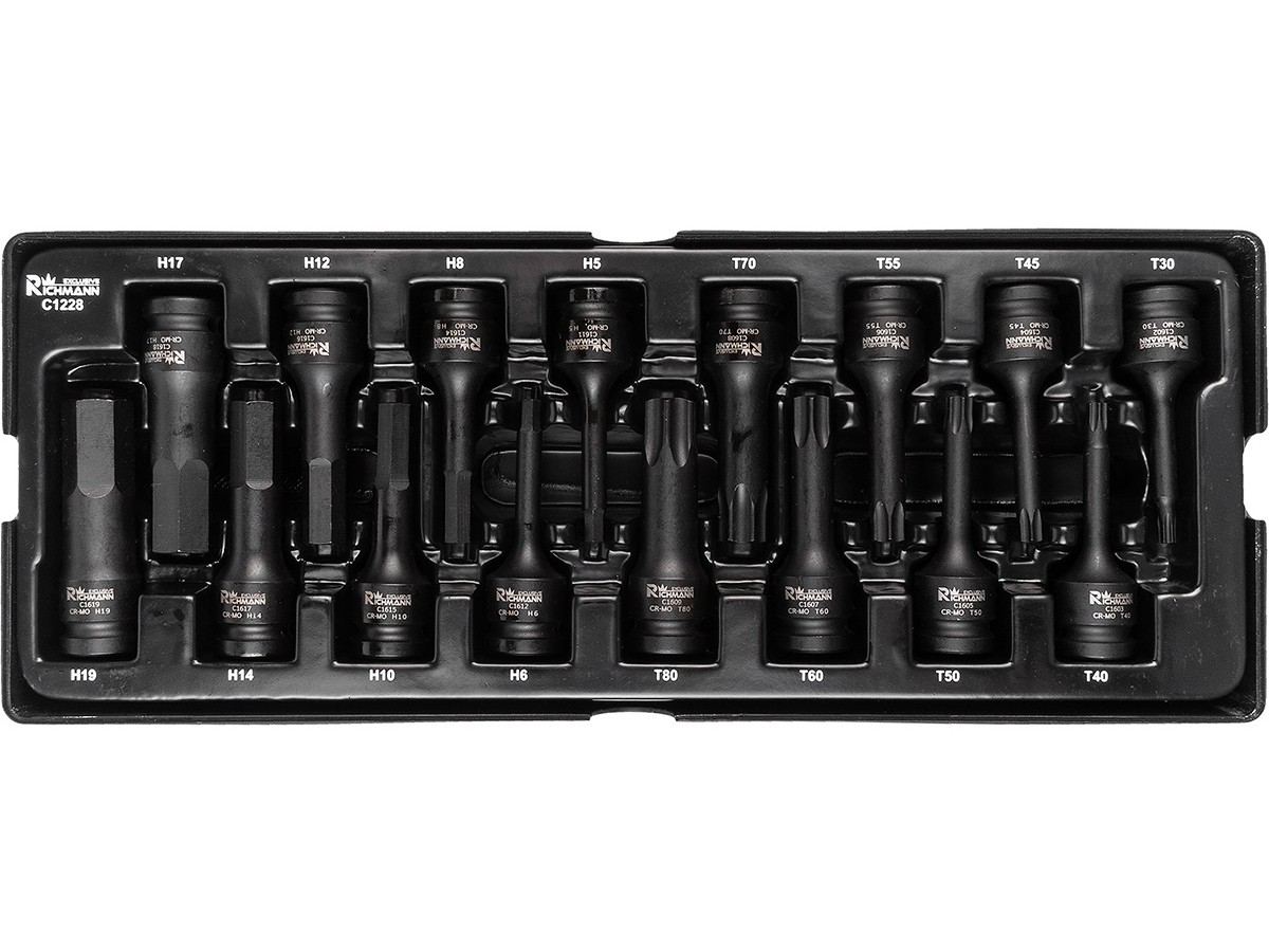 Wkład wkładka do szafki TORX IMBUS 1/2 " udarowe Cr-Mo Richmann