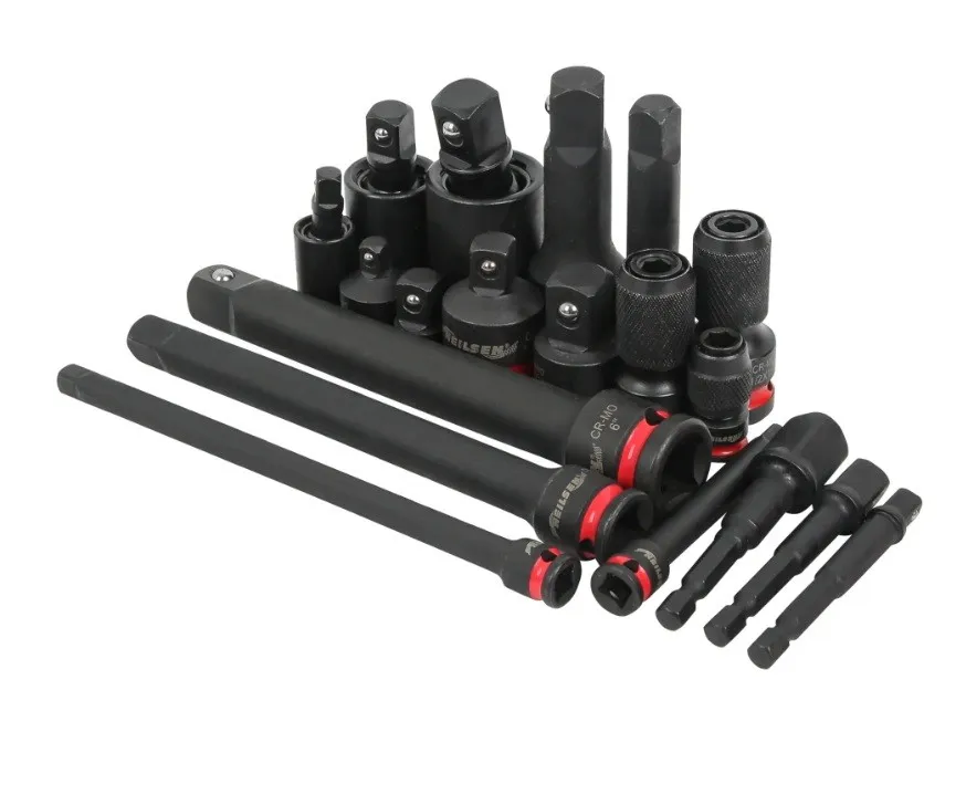 Akcesoria udarowe redukcje przedłużki 1/4 " 3/8 " 1/2 " 19 el. Neilsen