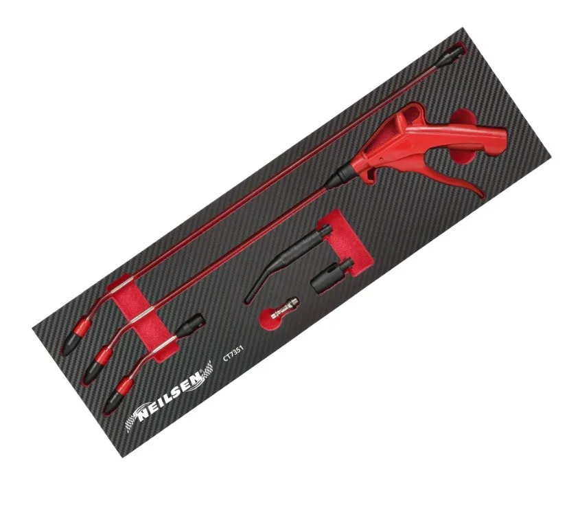 Pistolet do przedmuchiwania z systemem szybkiej wymiany dysz 7 el. Neilsen