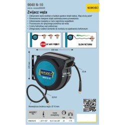 Zwijadło zwijacz węża pneumatyczny wąż 15m fi10 HAZET