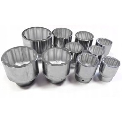 Klucze nasadowe 30-60mm 12 kąt 3/4 " 15 el SATA