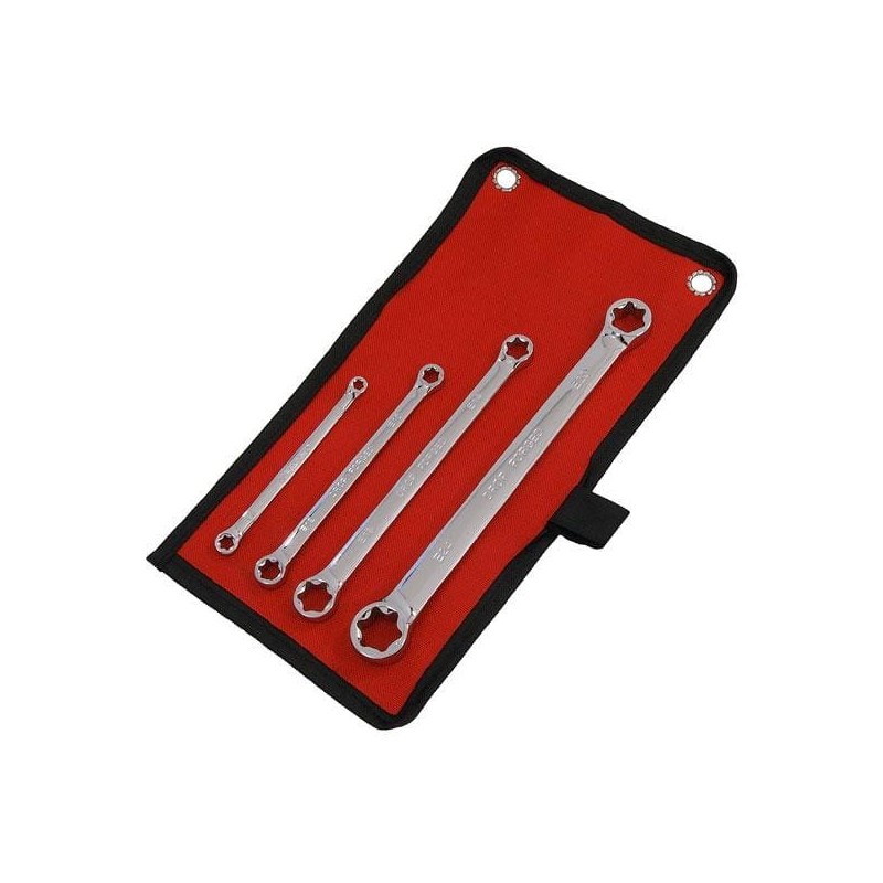 Klucze oczkowe torx 4szt zestaw kluczy e6-e24