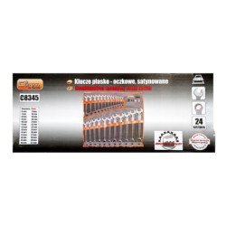 Klucze płasko oczkowe satynowane przemysłowe 6-32