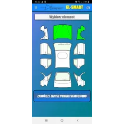 Tester hrúbky farby APLIKÁCIA IOS Android