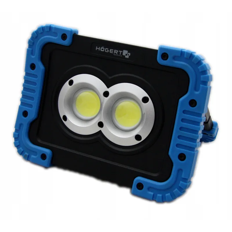 Lampa Halogen Reflektor akumulatorowy LED USB HOGERT
