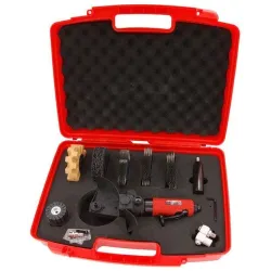 Angle grinder for hub cleaning removal of rust paint gaskets glue