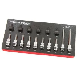 Nástrčné kľúče Torx krátke dlhé T40 16El 3/8"