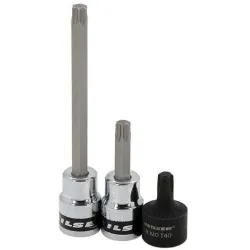Klucze trzpieniowe nasadki Torx krótkie długie T40 16El 3/8"