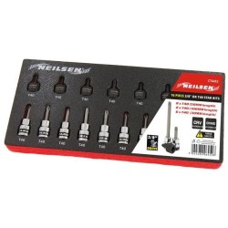 Klucze trzpieniowe nasadki Torx krótkie długie T40 16El 3/8"