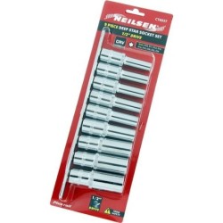 Klucze nasadki E TORX długie E10 - E24 1/2 "