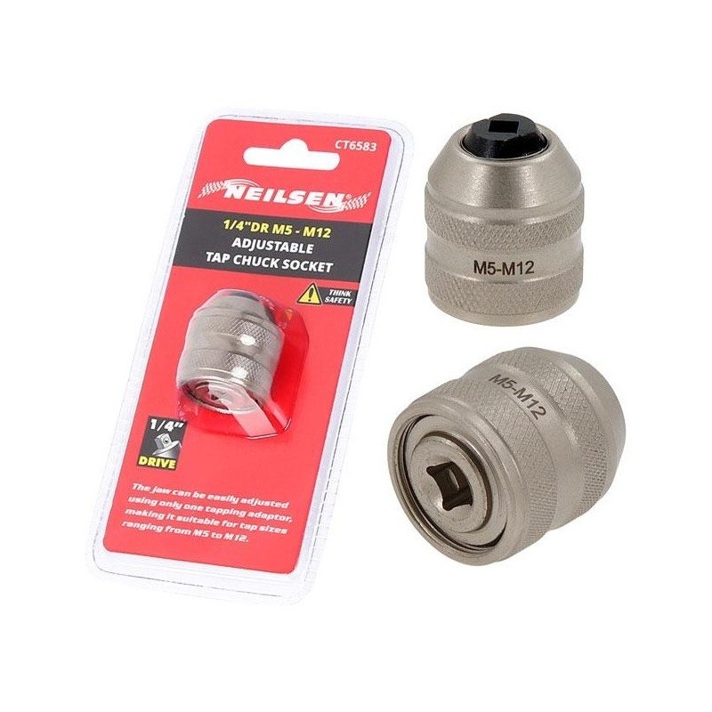 Uchwyt pokrętło do gwintowników wkrętaków na grzechotkę M5-M12 1 4 Neilsen