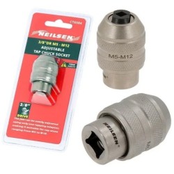 Uchwyt pokrętło do gwintowników wkrętaków na grzechotkę M5-M12 3/8 Neilsen