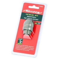 Uchwyt pokrętło do gwintowników wkrętaków na grzechotkę M5-M12 3/8 Neilsen