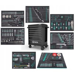 Sata Wózek narzędziowy szafka narzędziowa 7 szuflad 433 el