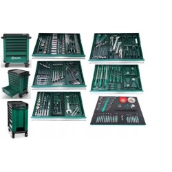 SATA Wózek narzędziowy szafka warsztatowa 7 szuflad PRO 364 el