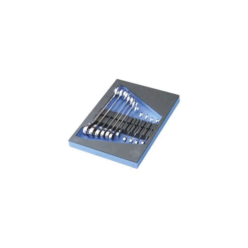 Moduł -zestaw kluczy płasko-oczkowych z grzechotką