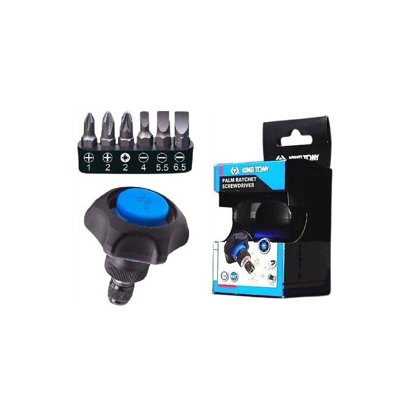 Mini grzechotką ręczna 48 zębów 1 4 bity 6 sztuk King Tony