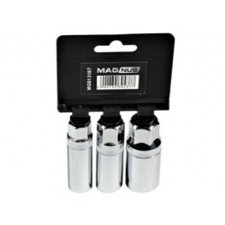 Nasadki klucze nasadowe do świec 14 16 21mm Zestaw kluczy 3 el.