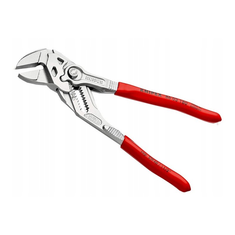 Szczypce klucz 180 mm niklowane 13 pozycji regulacji KNIPEX