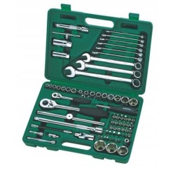 Walizka narzędziowa klucze nasadowe 1/4 1/2 74 El SATA