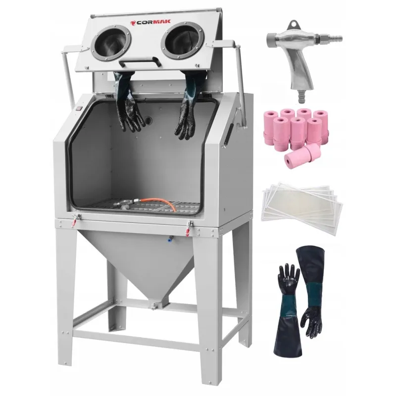 Piaskarka kabinowa 350 L - górne otwarcie KDP350TOP odciąg DC15