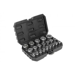 Zestaw nasadki klucze nasadowe 12 kątne 1/2 " 8 - 34 mm 21 el Hogert