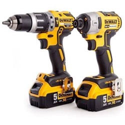 Zestaw Combo Wkrętarka DCD796 Zakrętarka DCF887 2 x Aku Walizka 18V Dewalt
