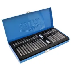 Allen spline torx spanner set 42 parts bits adapters 40 el