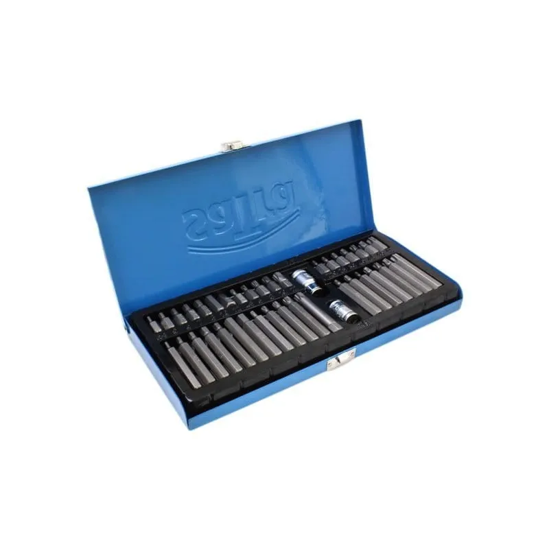 Zestaw klucze imbus spline torx 42 części bity adaptery 40 el