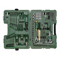 Zestaw klucze nasadowe walizka narzędziowa 104 el 1/4 1/2 SATA