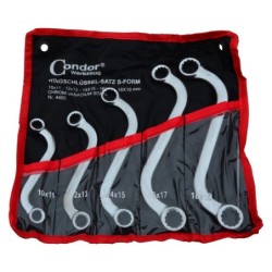 Condor klucze oczkowe s 10-19 mm 5 el.