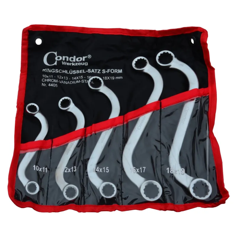 Condor klucze oczkowe s 10-19 mm 5 el.