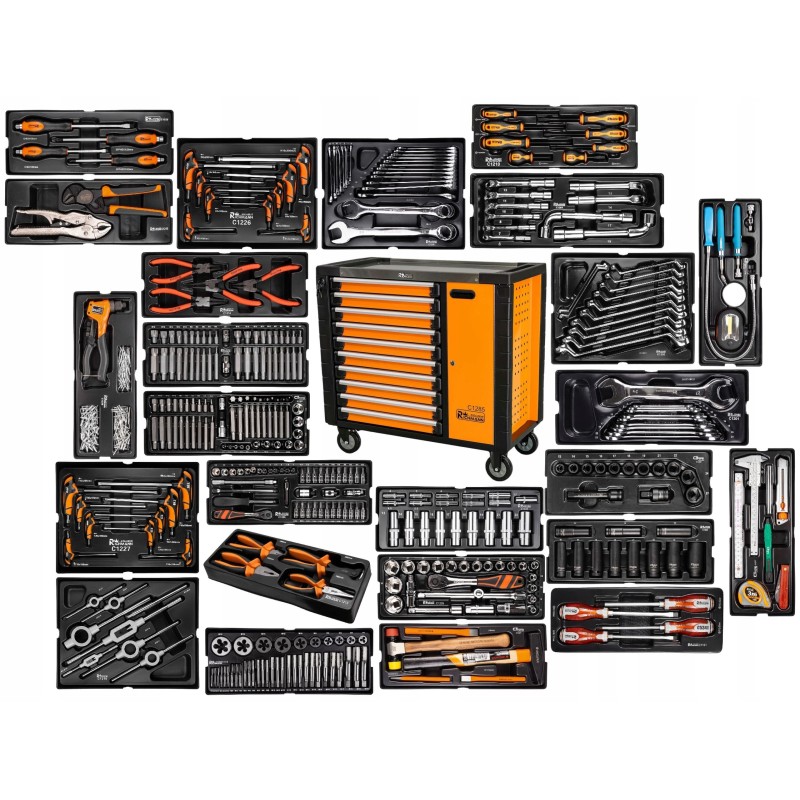 Szafka narzędziowa wózek warsztatowy szeroki 533 El 7 szuflad Corona