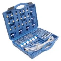 Overflow tester for common rail injectors asta