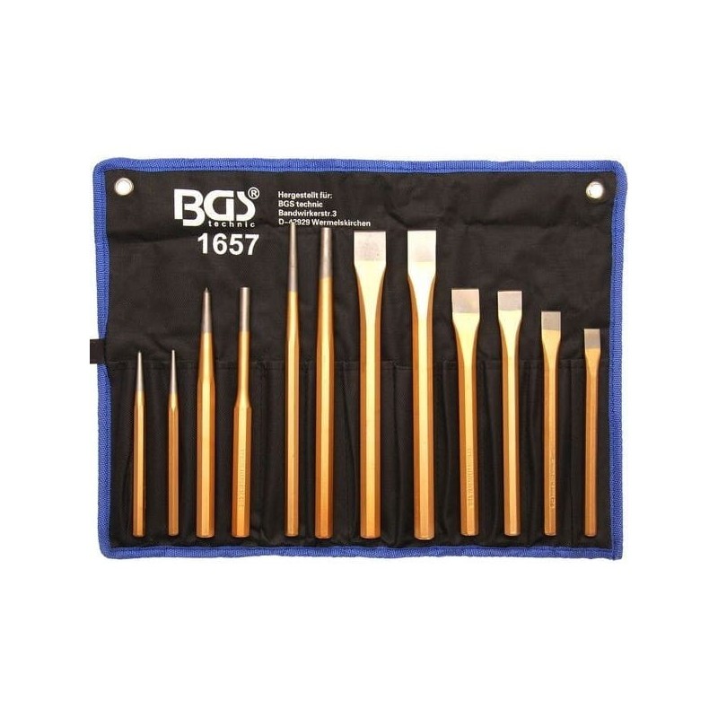 Zestaw wybijaków przecinaków punktaków codnor