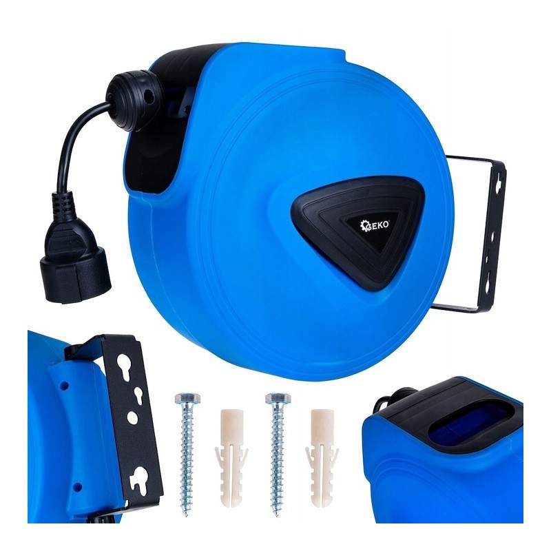 Zwijadło elektryczne 15M przedłużacz elektryczny automatyczny 3x1.5MM IP20 Geko