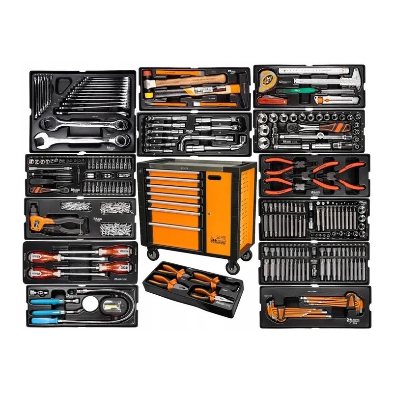 Szafka narzędziowa wózek warsztatowy szeroki 400 El 7 szuflad Corona