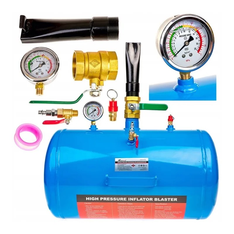 Inflator 40L do uderzeniowego pompowania opon zbiornik ciśnieniowy