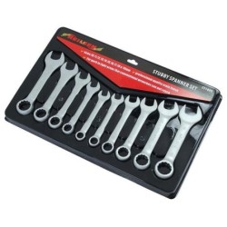 Klucze oczkowo-płaskie krótkie 10-19mm 10szt