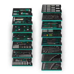 Sata wózek narzędziowy 360 EL COMBO L GREEN szafka narzędziowa 7 szuflad