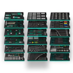 Sata wózek narzędziowy 416 EL COMBO XL GREEN szafka narzędziowa 7 szuflad