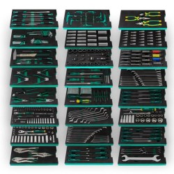 Sata wózek narzędziowy 452 EL COMBO XXL GREEN szafka narzędziowa 11 szuflad