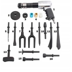 Młotek pneumatyczny udarwoy z adapterami zestaw Magnus